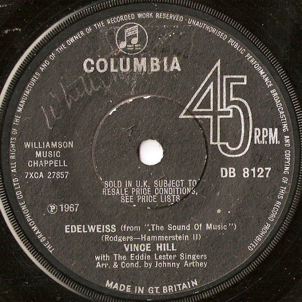 Vince Hill – Edelweiss (1967) – Hoes