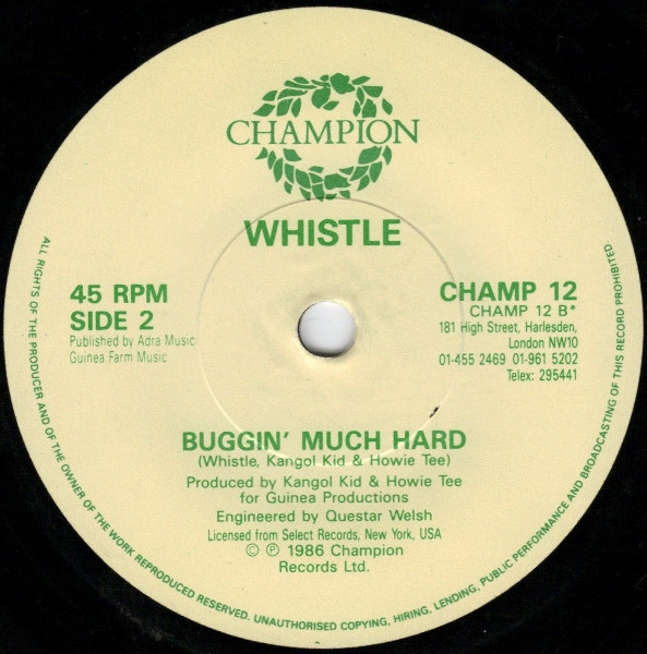 Whistle – (Nothing Serious) Just Buggin' (1986) – Hoes