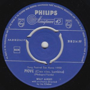 Willy Alberti – Piove (Ciao Ciao, Bambina) (1959) – Hoes