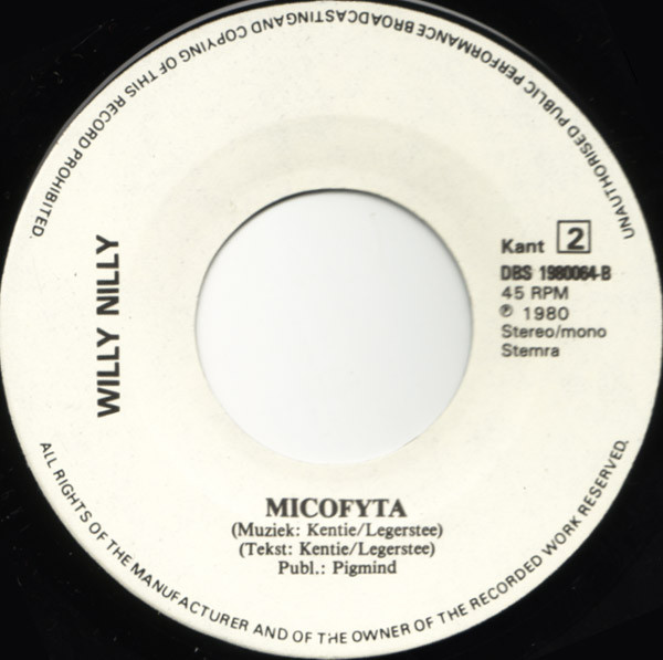 Willy Nilly – I & Mycofyta (1980) – Hoes