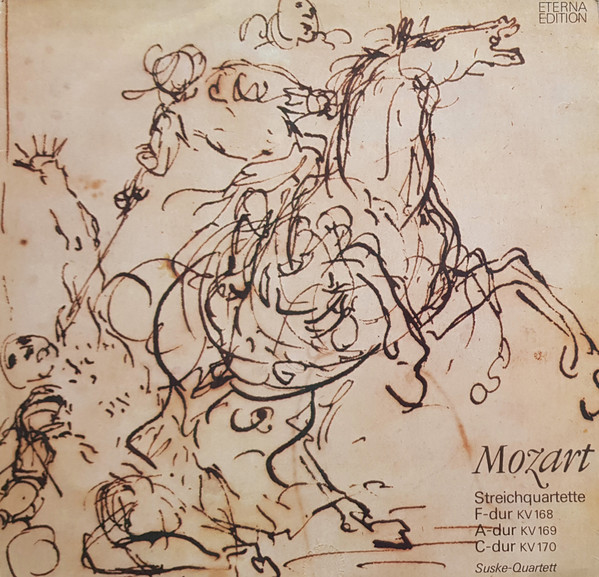 Wolfgang Amadeus Mozart – Streichquartette F-dur KV 168 / A-dur KV 169 / C-dur KV 170 (1978) – Hoes