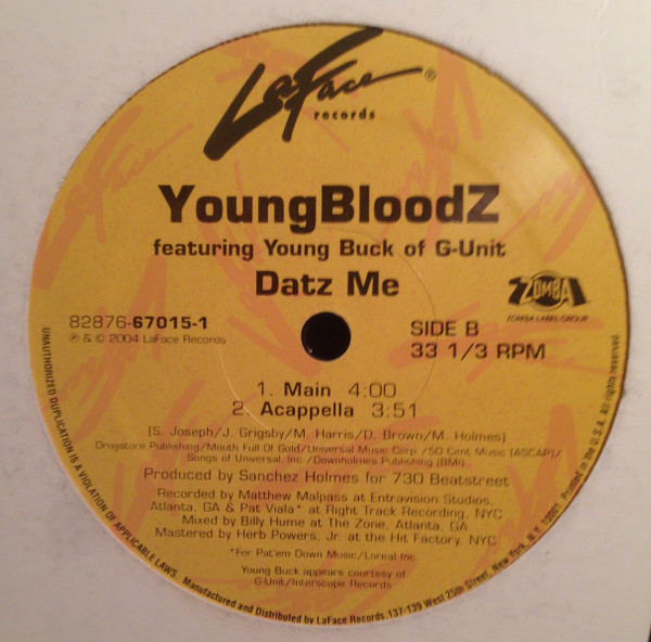 YoungBloodZ – Datz Me (2004) – Hoes